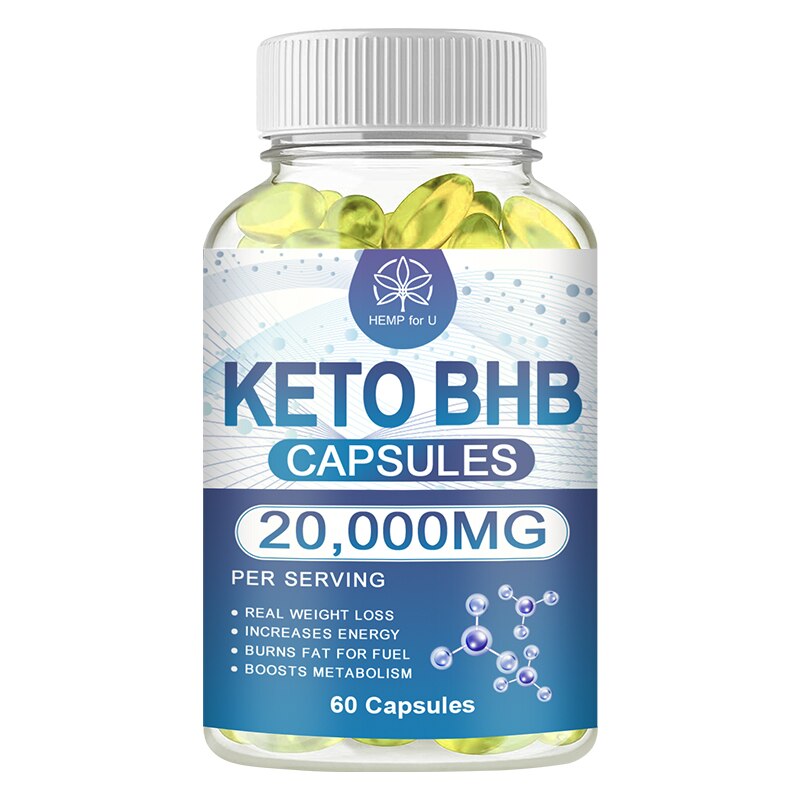 BHB Keto Capsule for Adult Men&Women Slimming Product Lose Weight Appetite Inhibitors Fat Burner Gym Supplement Fast Burning Fat