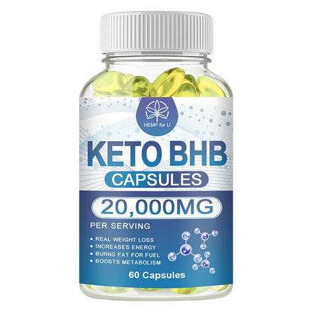 BHB Keto Capsule for Adult Men&Women Slimming Product Lose Weight Appetite Inhibitors Fat Burner Gym Supplement Fast Burning Fat