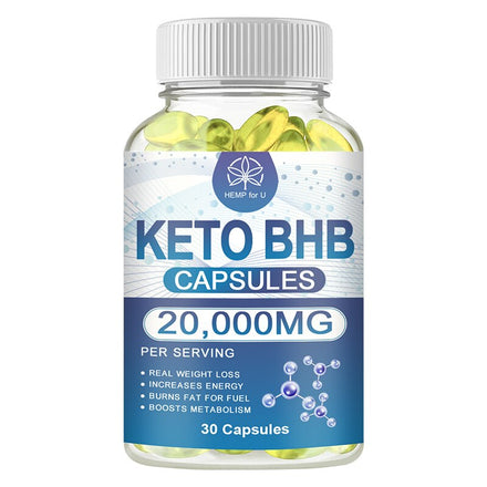 BHB Keto Capsule for Adult Men&Women Slimming Product Lose Weight Appetite Inhibitors Fat Burner Gym Supplement Fast Burning Fat