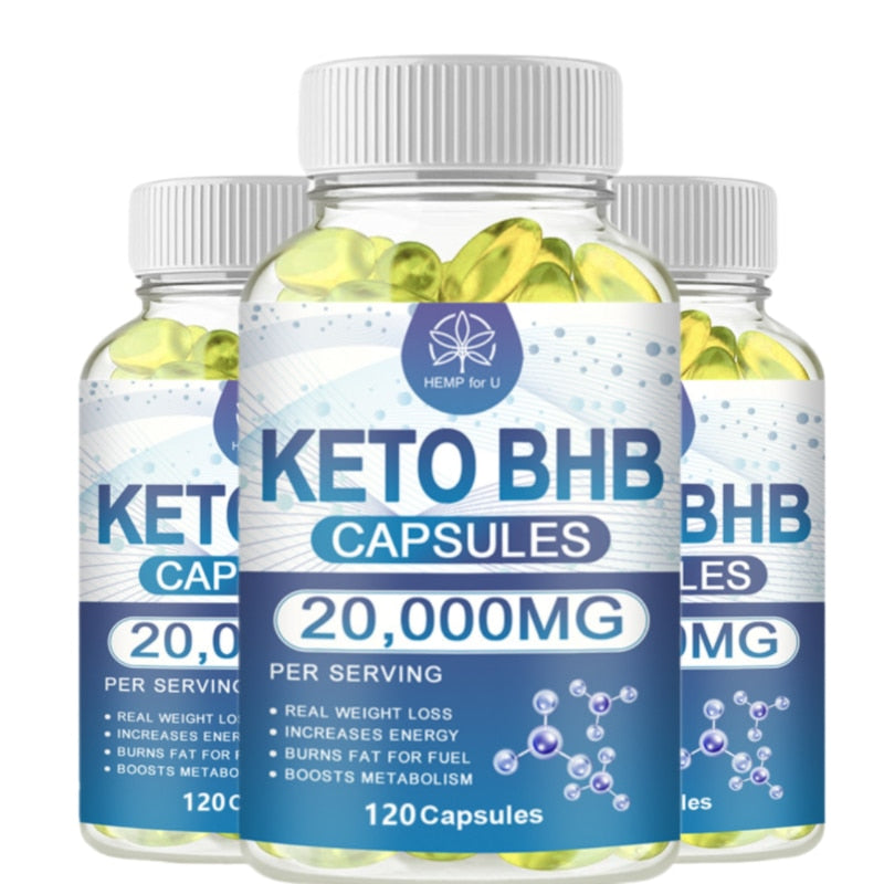 BHB Keto Capsule for Adult Men&Women Slimming Product Lose Weight Appetite Inhibitors Fat Burner Gym Supplement Fast Burning Fat