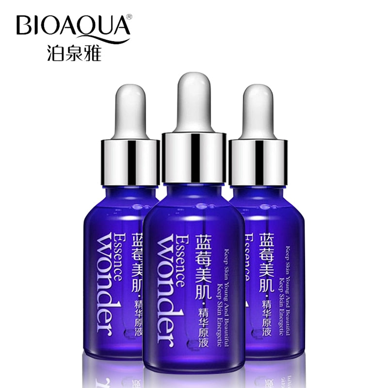 BIOAQUA Brand Skin Care Face Day Cream Blueberry Hyaluronic Acid Liquid Anti Aging Plant Essence Whitening Moisturizing Oil
