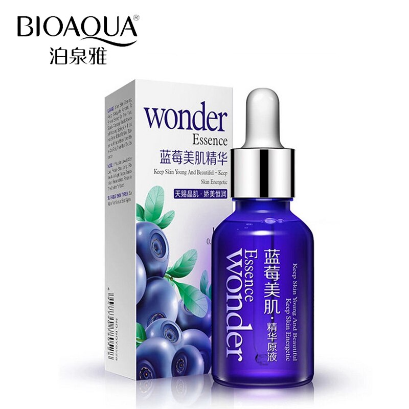 BIOAQUA Brand Skin Care Face Day Cream Blueberry Hyaluronic Acid Liquid Anti Aging Plant Essence Whitening Moisturizing Oil