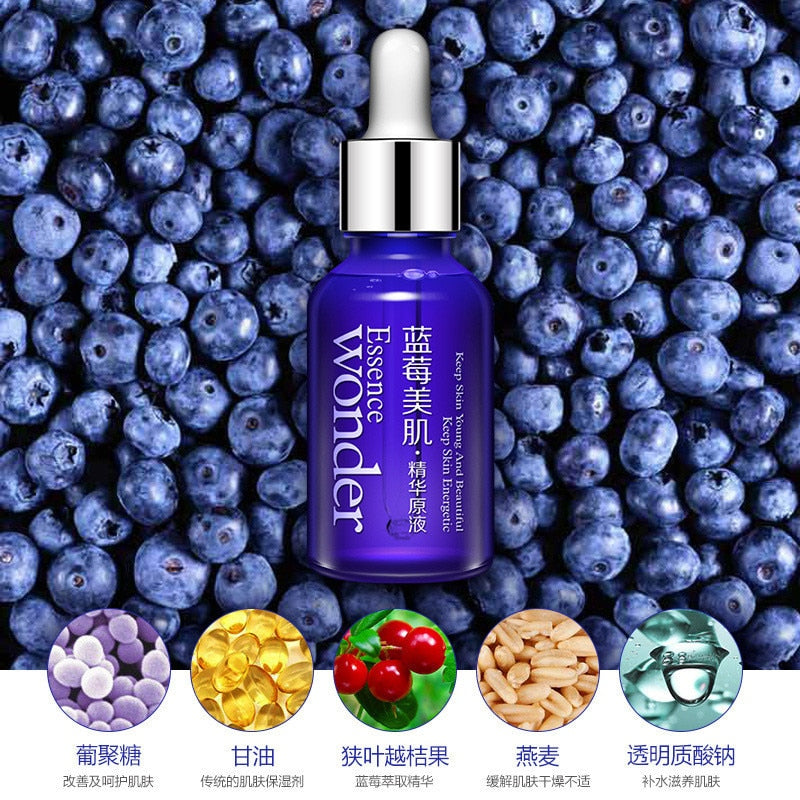 BIOAQUA Brand Skin Care Face Day Cream Blueberry Hyaluronic Acid Liquid Anti Aging Plant Essence Whitening Moisturizing Oil