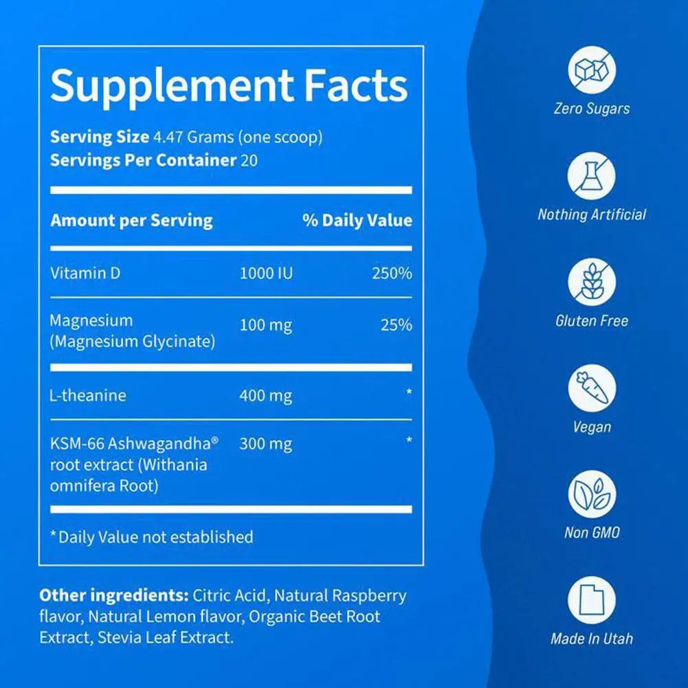 BIYODE Electrolyte Vitamin Sports Supplement Soothe Mind Relieve Anxiety Promote Muscle Recovery Enhance Athletic Performance
