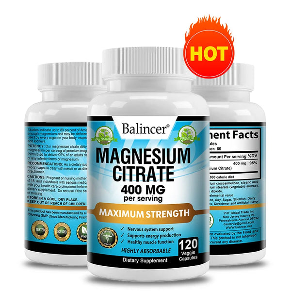 Balincer Magnesium Citrate Supplement Supports Muscle, Nervous System, Bone, Heart Health and Provides Energy in Pakistan Balincer Magnesium Citrate Supplement Supports Muscle, Nervous System, Bone, Heart Health and Provides Energy in Pakistan