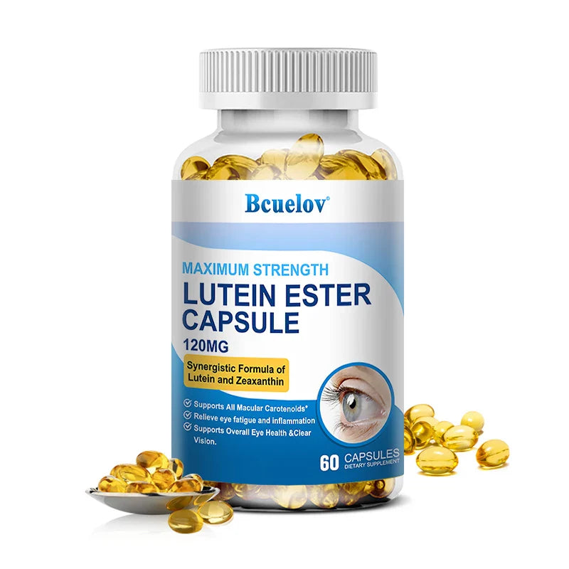 Bcuelov Lutein & Zeaxanthin, Eye Health Supplement, Supports Vision Health, Macula Health, 120 Capsules
