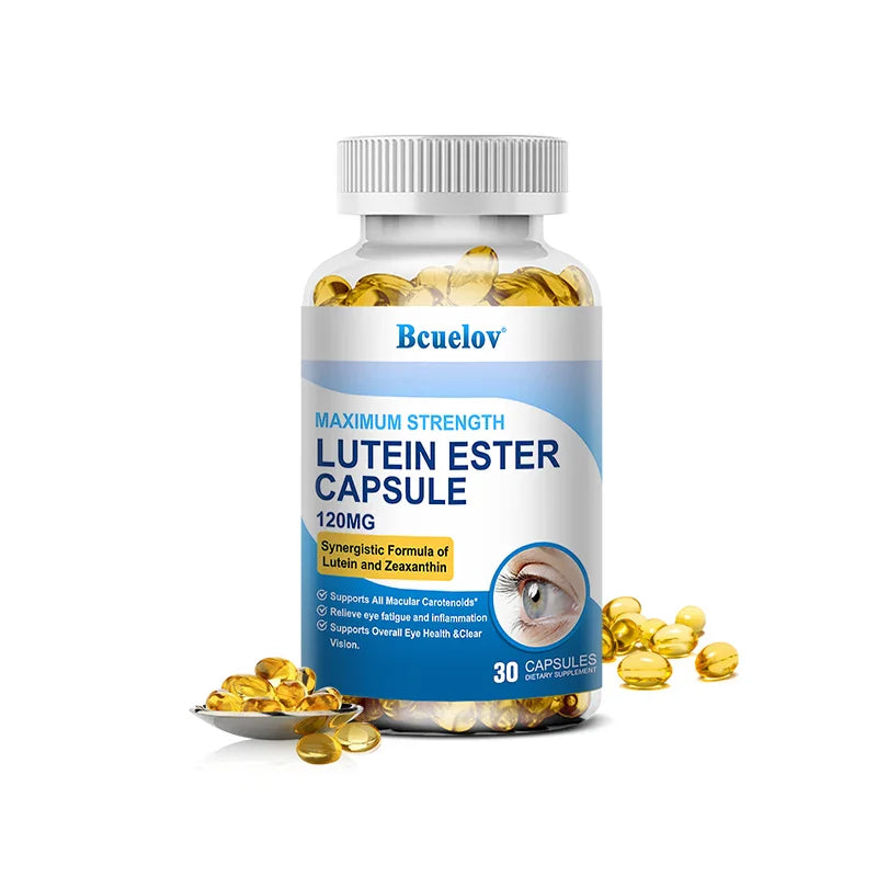 Bcuelov Lutein & Zeaxanthin, Eye Health Supplement, Supports Vision Health, Macula Health, 120 Capsules
