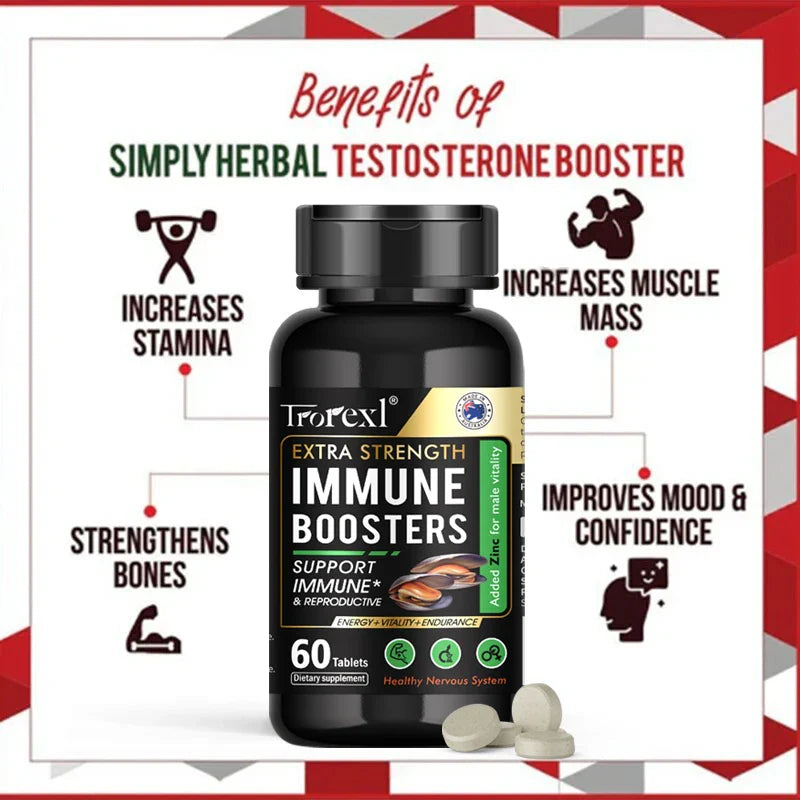 Best Male Enlargement Pills, Men's Energizer, Increase Size & Stamina, Enhance Endurance Tablets, Testosterone Booster for Men