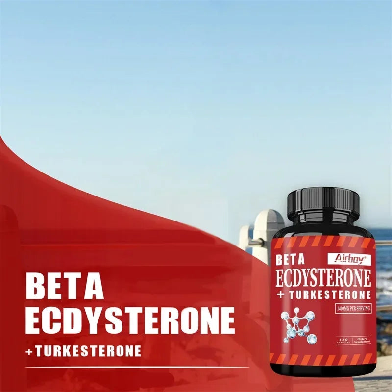 Beta Ecdysterone and Turkesterone Supplements - Muscle Mass Increase, Anabolic Activity Support, Muscle Development