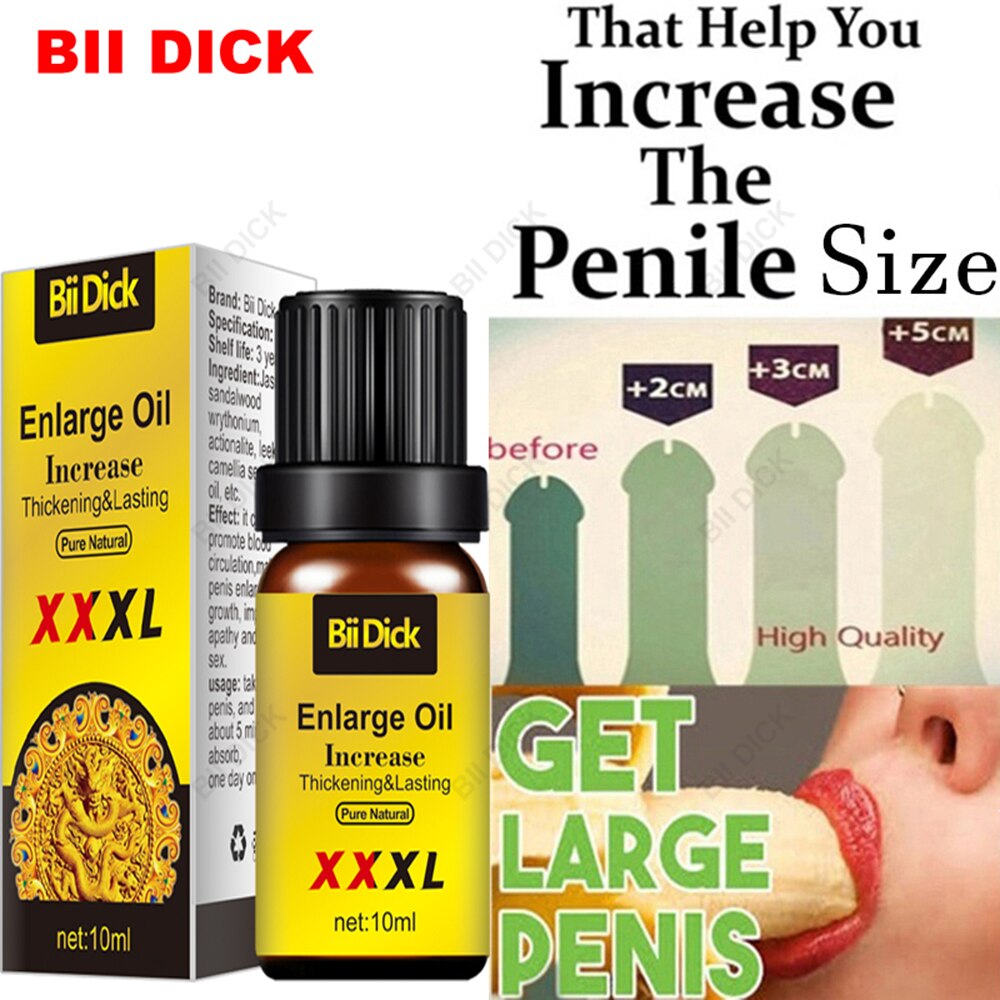 Big Dick Penis Thickening Growth Massage Enlargement Oil Sexy Orgasm Delay Liquid For Men Cock Erection Enhance Products Care