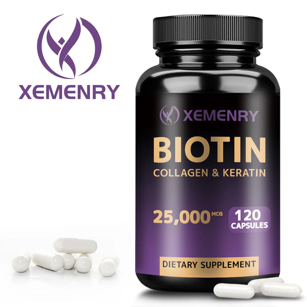 Biotin + Collagen + Keratin + Hyaluronic Acid -Supports Hair Growth, Skin and Nail Beauty Supplements - 120 Capsules in Pakistan Biotin + Collagen + Keratin + Hyaluronic Acid -Supports Hair Growth, Skin and Nail Beauty Supplements - 120 Capsules in Pakistan