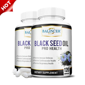 Black Cumin Seed Oil - Supports Immune Defense, Cardiovascular, Respiratory Health, 120 Capsules, Dietary Supplement