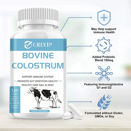 Bovine Colostrum Supplement - 20% IgG, for Gut Health, Immune Support, Muscle Recovery