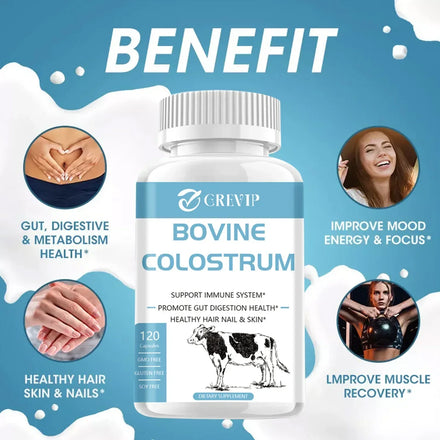 Bovine Colostrum Supplement - 20% IgG, for Gut Health, Immune Support, Muscle Recovery