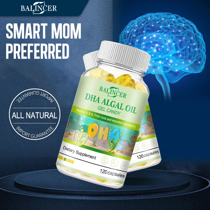 Brain booster, antioxidant, fish oil supplement, support nervous system health, improve attention, memory and concentration