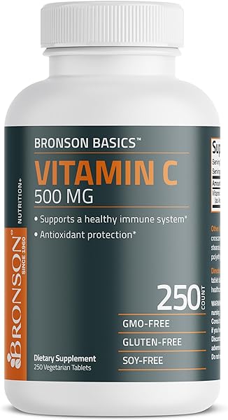 Bronson Vitamin C 500 MG Supports a Healthy Immune System & Antioxidant Protection, Non-GMO, 250 Vegetarian Tablets in Pakistan in Pakistan Bronson Vitamin C 500 MG Supports a Healthy Immune System & Antioxidant Protection, Non-GMO, 250 Vegetarian Tablets in Pakistan in Pakistan