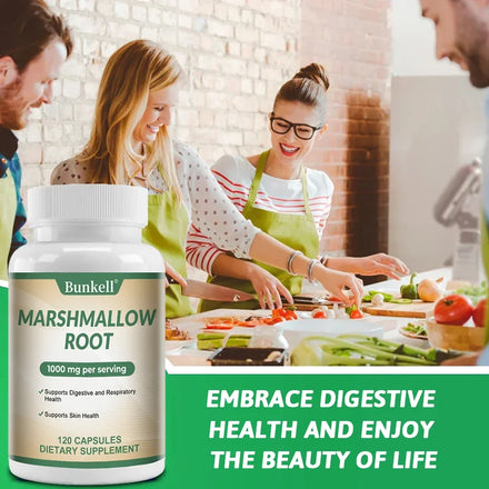 Bunkell MARSHMALLOW ROOT Supplement - Comprehensive Immune System Support, Digestive and Respiratory Health Non-GMO, Gluten-Free