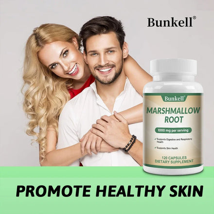 Bunkell MARSHMALLOW ROOT Supplement - Comprehensive Immune System Support, Digestive and Respiratory Health Non-GMO, Gluten-Free