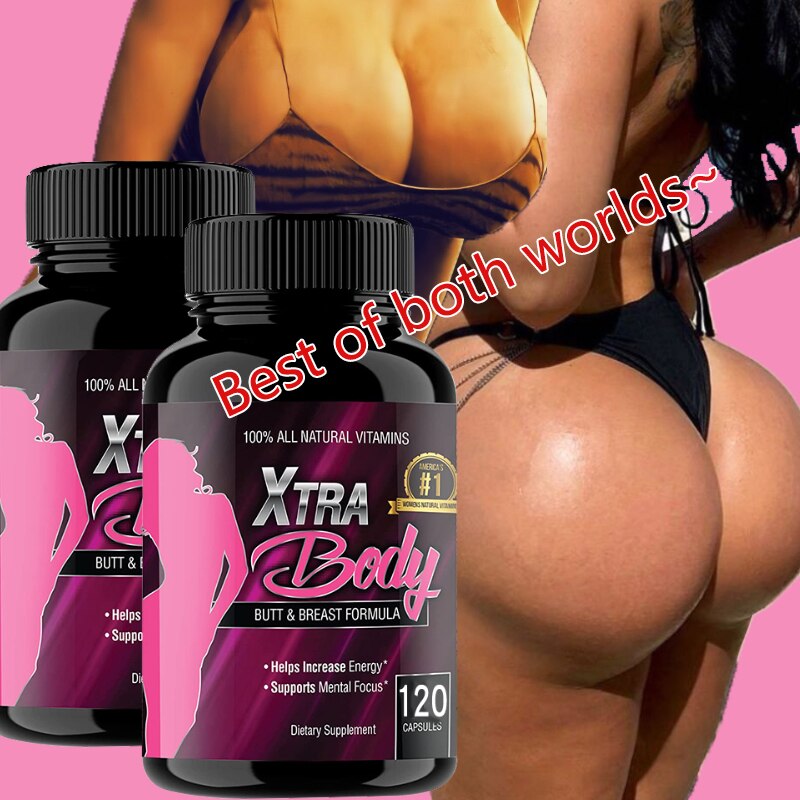 Butt Enhancement & Breast Enlargement Supplement - Increases libido and provides an extra energy boost, improves mental focus