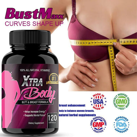 Butt Enhancement & Breast Enlargement Supplement - Increases libido and provides an extra energy boost, improves mental focus