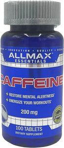 Caffeine Pills, Sustained Energy & Pre - Workout Mental Focus, Fast Absorbing & Vegan, 200 mg, 100 Tablets in Pakistan