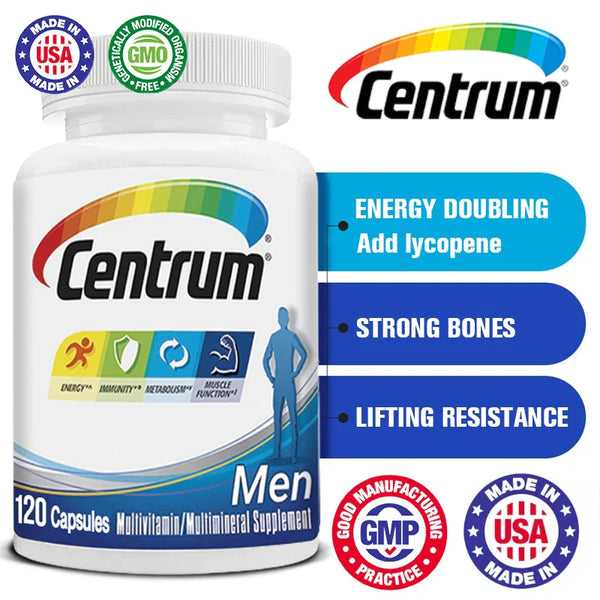 Centrum Men's Multivitamin/Multimineral Supplement with Vitamin D3, B Vitamins & Antioxidants, Gluten-Free, Non-GMO in Pakistan Centrum Men's Multivitamin/Multimineral Supplement with Vitamin D3, B Vitamins & Antioxidants, Gluten-Free, Non-GMO in Pakistan