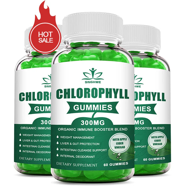 Chlorophyll Gummies-with ACV, Vitamin D3, C, E, B12 -Natural Deodorant, Energy Boost, Immune&Digestion Support, Vegan 60 Candies in Pakistan Chlorophyll Gummies-with ACV, Vitamin D3, C, E, B12 -Natural Deodorant, Energy Boost, Immune&Digestion Support, Vegan 60 Candies in Pakistan