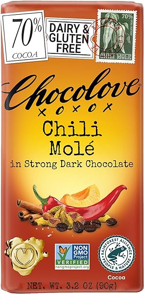 Chocolove Chili Mole in Strong Dark Chocolate in Pakistan