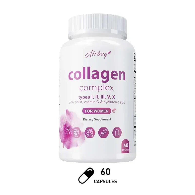Collagen Complex – Nutritional Supplement That Helps Whiten & Brighten Skin, Joints, Nails, Hair Support, and Relieve Fine Lin