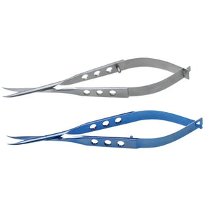 Conjunctival Scissors Blunt Curved Head Eye Micro Scissors Stainless Steel/ Titanium Ophthalmic Surgical Instruments 1pcs