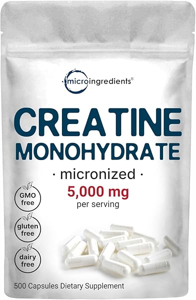 Creatine Monohydrate 5,000mg, 500 Capsules |  in Pakistan