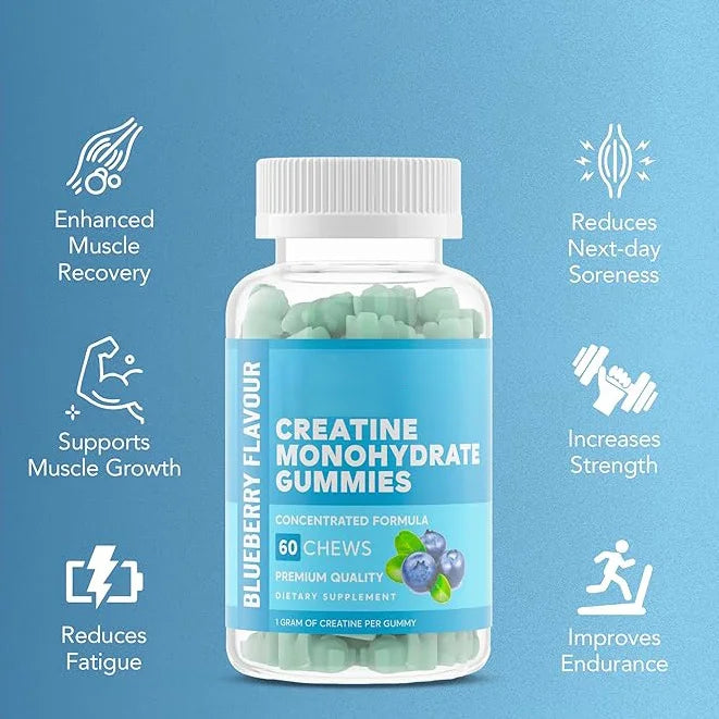 Creatine Monohydrate Gummies Muscle Strength