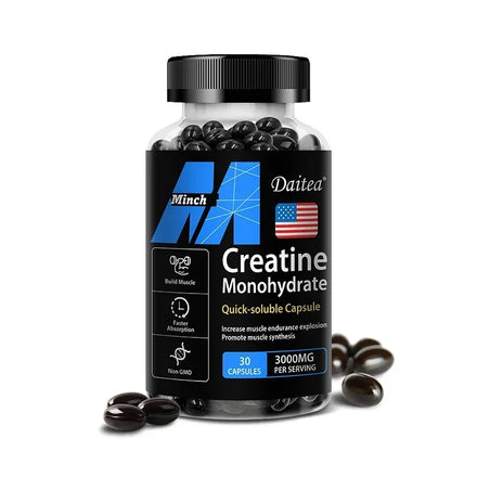 Creatine Monohydrate Supplements - Pre/Post Workout, Fitness, Strength, Muscle Building Supplements