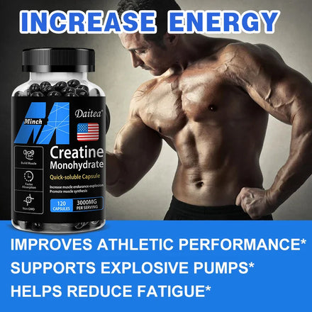 Creatine Monohydrate Supplements - Pre/Post Workout, Fitness, Strength, Muscle Building Supplements