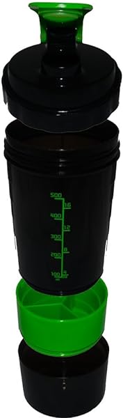 DNA Three (3) Compartment Shaker Bottle - Ble in Pakistan