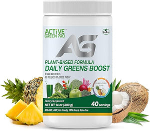 Daily Green Boost - Greens Powder – 14 Different Green Superfoods in Each Serving - Full of Essential Antioxidants, Fiber, Vitamins and Minerals – Everyday Health and Detox in Pakistan