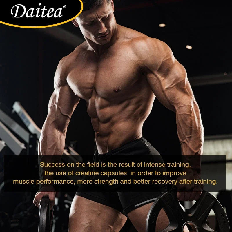 Daitea Creatine Monohydrate - Supports muscle, energy and cognitive function, increases lean muscle mass - Gluten Free