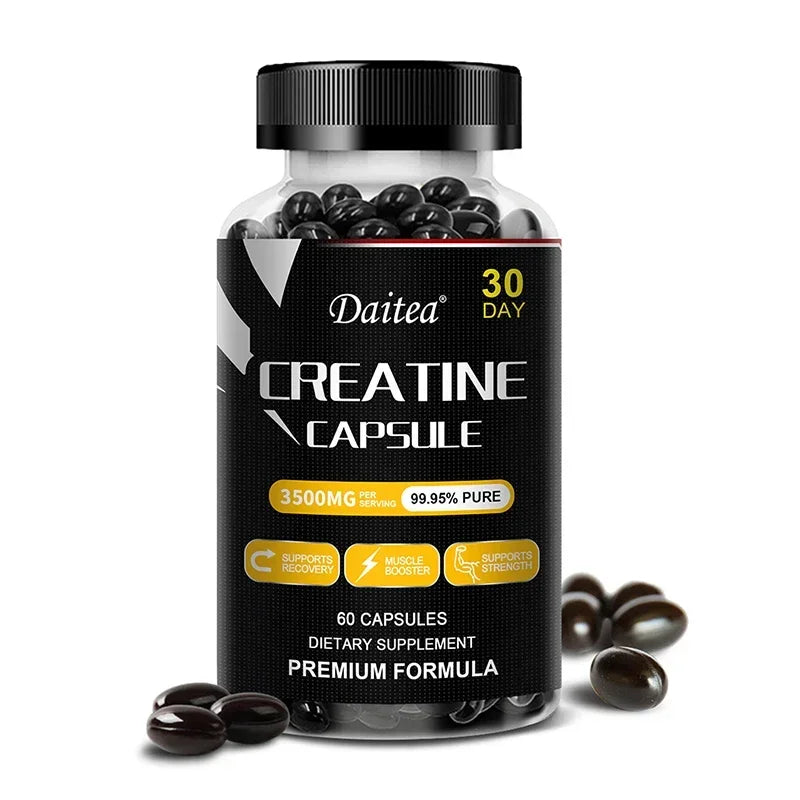 Daitea Creatine Monohydrate - Supports muscle, energy and cognitive function, increases lean muscle mass - Gluten Free