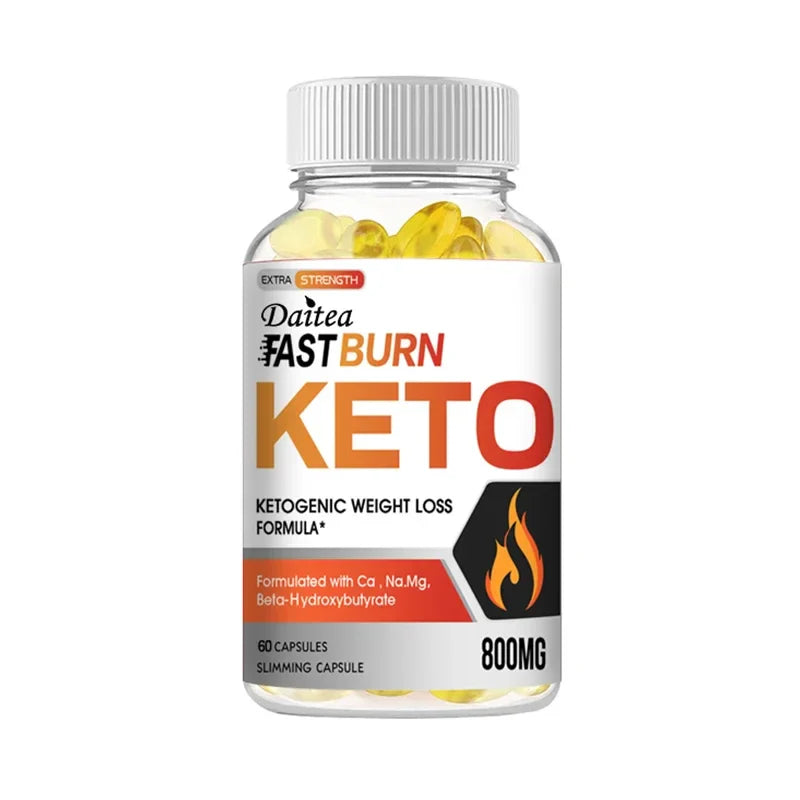 Daitea Keto Capsules - Promote Muscle Mass, Metabolism, Weight Management, Belly Fat Burning 120 Vegetable Supplements
