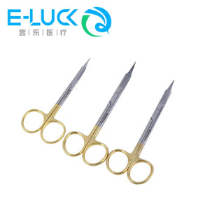 Dental Surgical Medical Dissecting Scissors Dressing Curved/ Straight Sharp Shears  Stainless Steel Tools