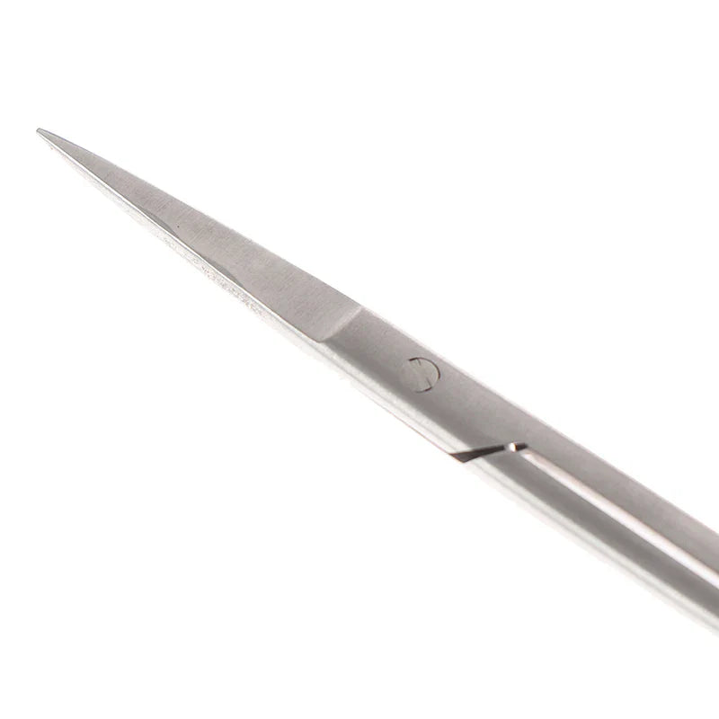 Dental Surgical Scissors Straight/Curved Tip Forceps Stainless Steel Gold Plated Handle Dentist Tools Dentistry Lab Instrument