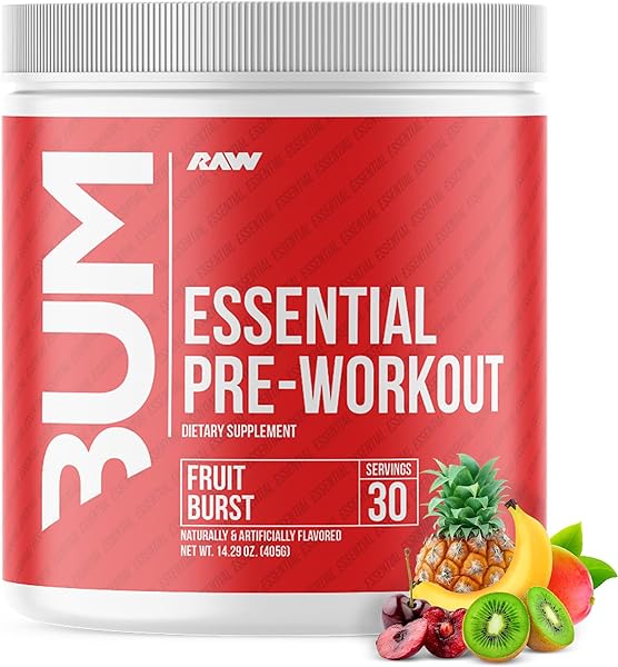 Essential Pre-Workout Powder (Fruit Burst) - Chris Bumstead Sports Nutrition Supplement for Men & Women - Preworkout Energy Powder with Caffeine, L-Citrulline, L-Tyrosine, & Beta Alanine Blend in Pakistan in Pakistan Essential Pre-Workout Powder (Fruit Burst) - Chris Bumstead Sports Nutrition Supplement for Men & Women - Preworkout Energy Powder with Caffeine, L-Citrulline, L-Tyrosine, & Beta Alanine Blend in Pakistan in Pakistan