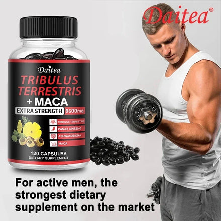 Extra Strength Muscle Supplement - Helps Improve Energy, Endurance, Performance and Focus, Natural, Gluten-free and Non-GMO