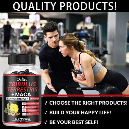 Extra Strength Muscle Supplement - Helps Improve Energy, Endurance, Performance and Focus, Natural, Gluten-free and Non-GMO