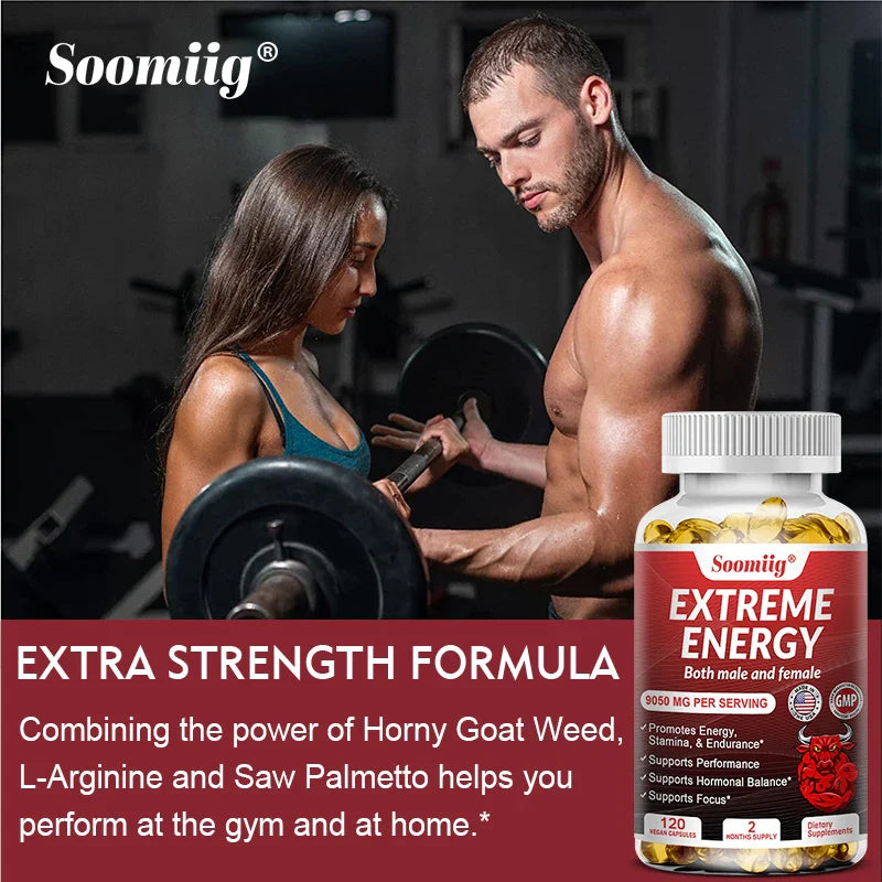 Extreme Energy - Maximum Strength, Reduced Fatigue, Motivation, Focus, Alertness - Natural Energy Supplement for Men & Women