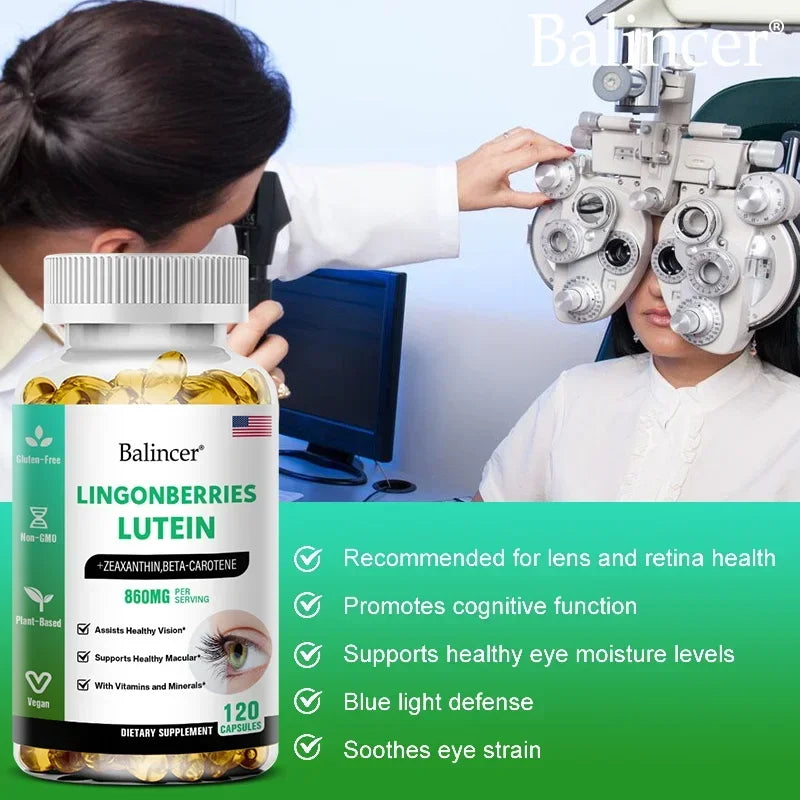 Eye Supplement with Lutein and Vitamins A C E and Zinc To Promote Eye Health and Zeaxanthin To Filter Blue Light