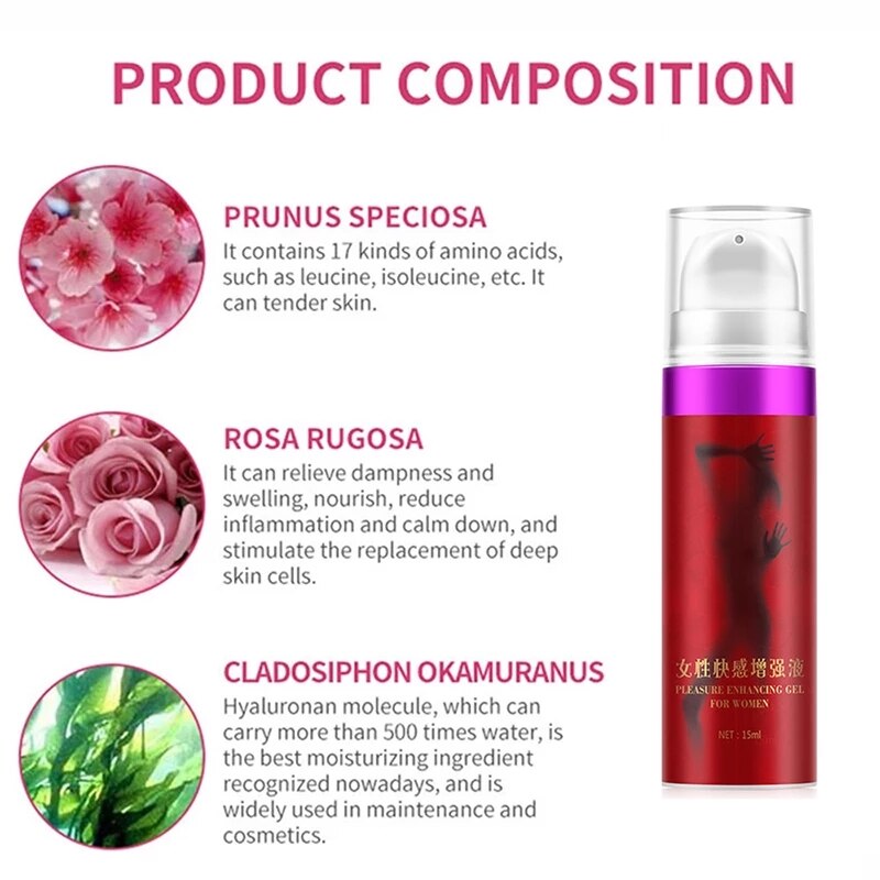 Female Aphrodisiac Orgasm Gel Libido Enhancer Sex Delay Spray Strong Vaginal Excitability Strong Orgasm Enhancement For Women