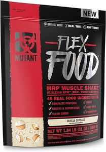 Flex Food| MRP Complete Nutrition |Real Whole Food Ingredients | Vanilla Cupcake | 31 oz/1.94 lb | 20 Serving in Pakistan
