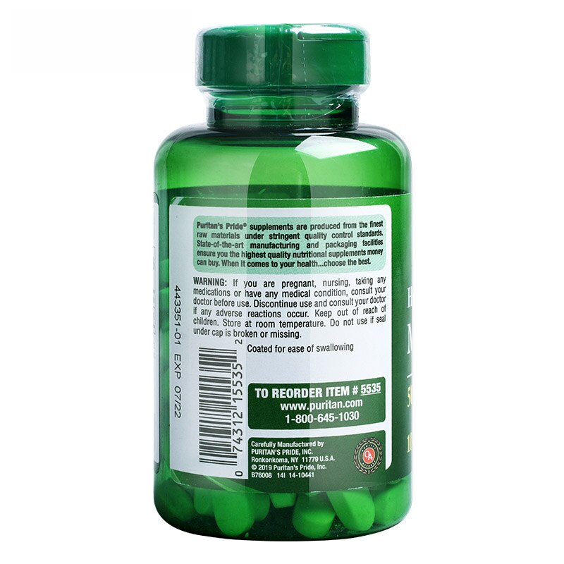 Free shipping High Potency Magnesium 500 mg 100 capsules dietery supplement