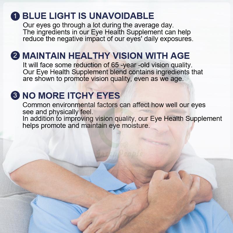 GPGP Greenpeople Lutein Capsules Improve Eye Vision Vitamin Supplement Suitable with Myopia&Eye Fatigue Health&beauty For Adults